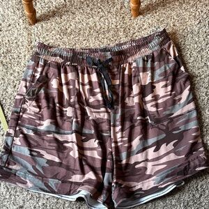 Zenana Outfitters Camouflage Athletic Shorts